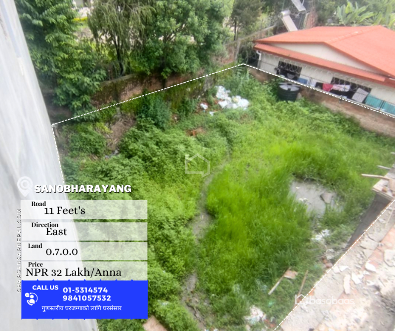 "Prime Residential Land for Sale in Sanobharayang, Yellow Gumba: Excellent Location and Amenities" : Land for Sale in Sano Bharyang, Kathmandu Thumbnail