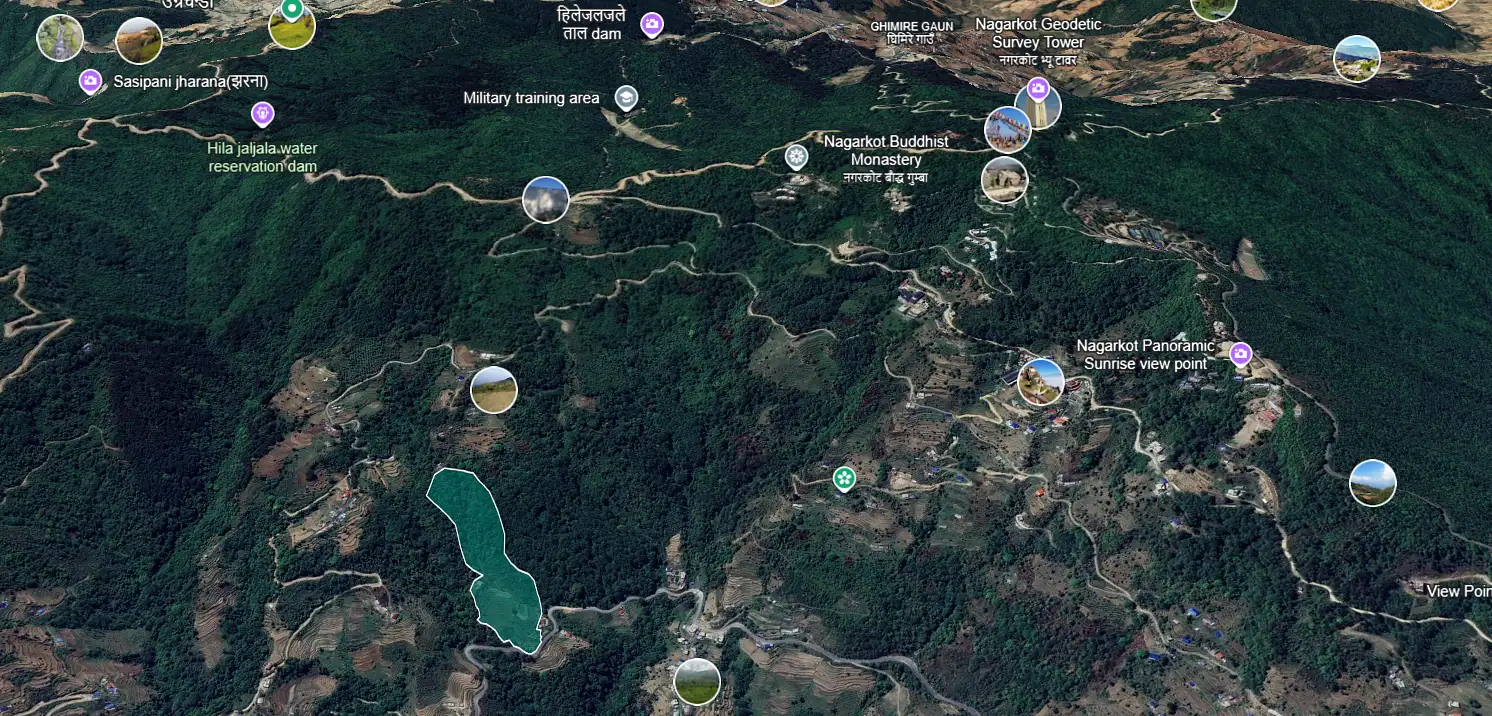 🏞️ हाइवे टच भएको नगरकोटको उत्कृष्ट जग्गा बिक्रीमा! 🏡 Image 2