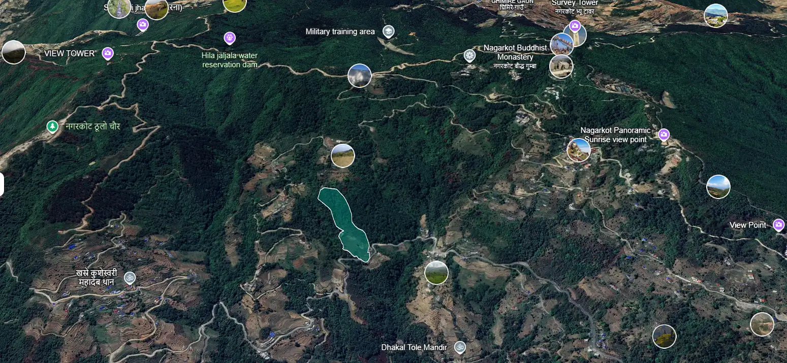 🏞️ हाइवे टच भएको नगरकोटको उत्कृष्ट जग्गा बिक्रीमा! 🏡 Image 4