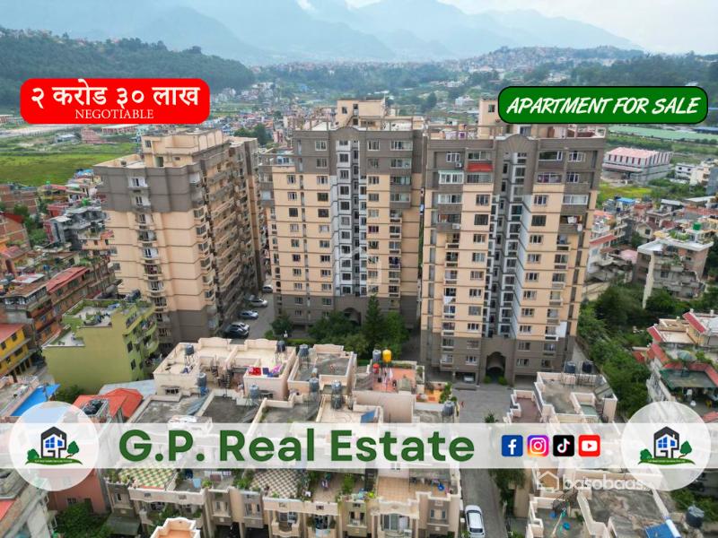 APARTMENT FOR SALE AT SUNRISE TOWER, DHIBIGHAT PC:LP DG255 : Apartment for Sale in Dhobighat, Lalitpur Thumbnail Image