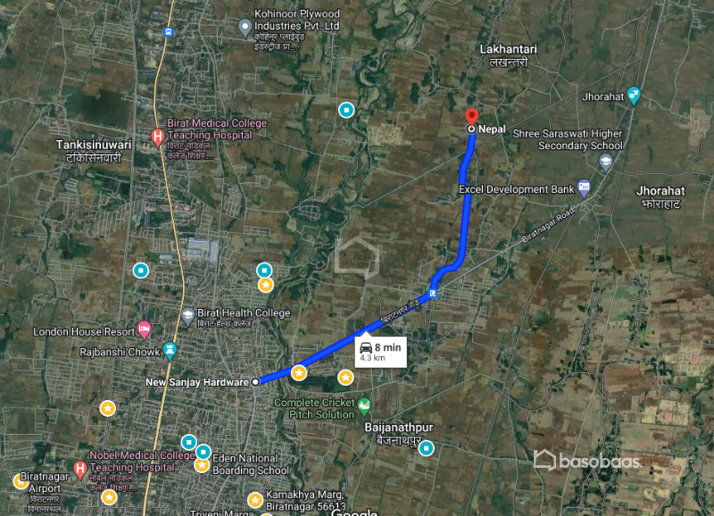 5.5 Kattha Agricultural Farming land for Sale at Biratnagar : Land for Sale in Biratnagar, Morang Image 3