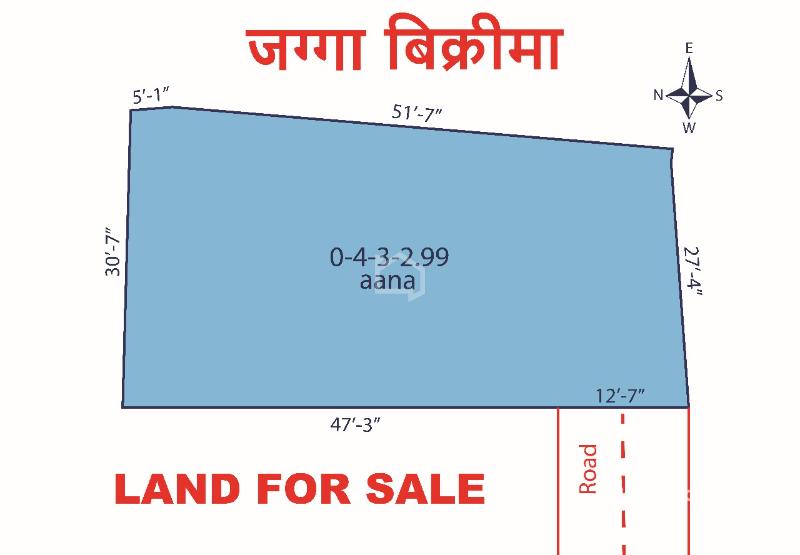 Bhimsengola, Sinamangal Ma Aakarshak Ghaderi Bikrima : Land for Sale in Sinamangal, Kathmandu Thumbnail
