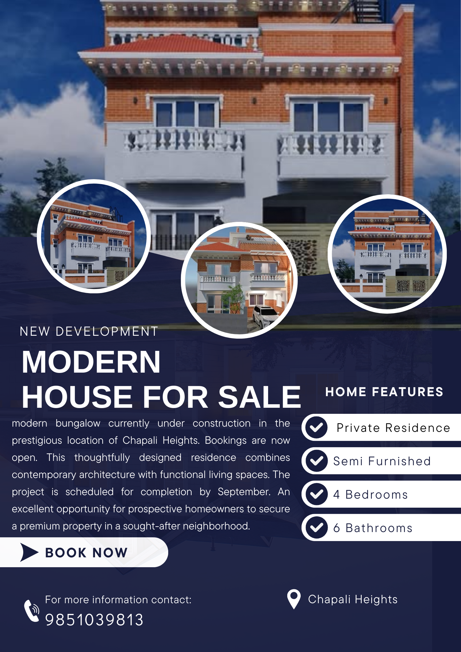 “Modern Bungalow for Sale in Chapali Heights” Thumbnail