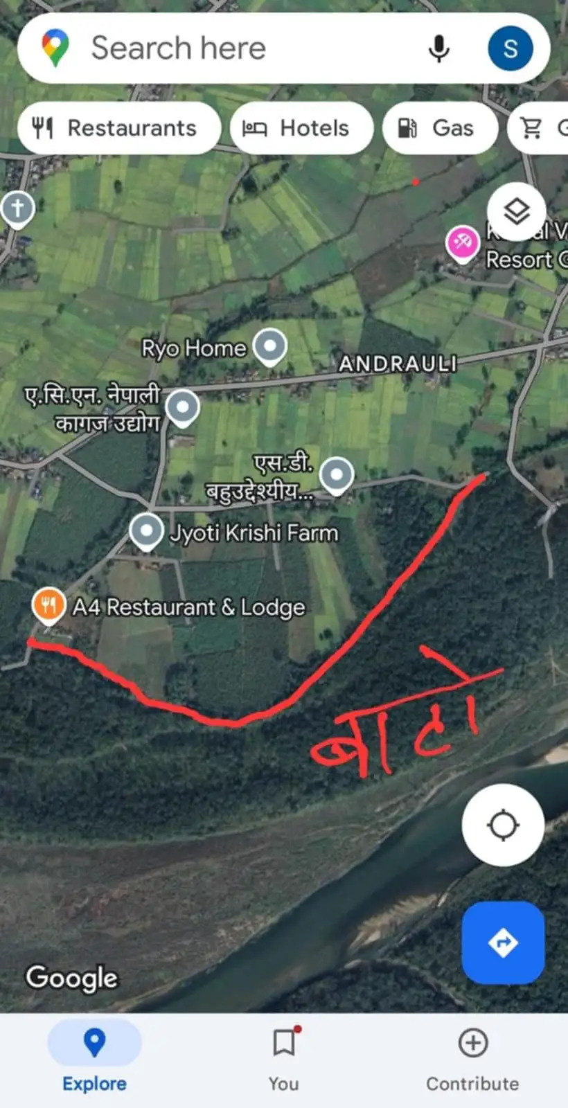 Flat land in Meghauli perfect for hotels and resorts Image 1